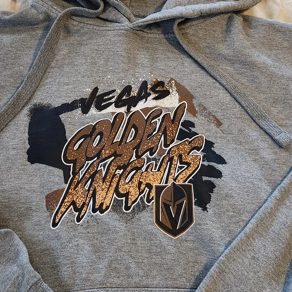 Mitchell & Ness Gray Vegas Golden Knights Sweatshirt Size M - Picture 3 of 14